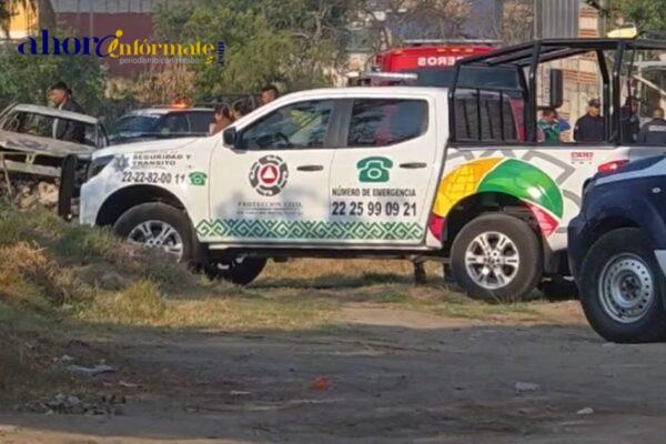En San Pablo del Monte “lo quemarían vivo” al interior de su automóvil
